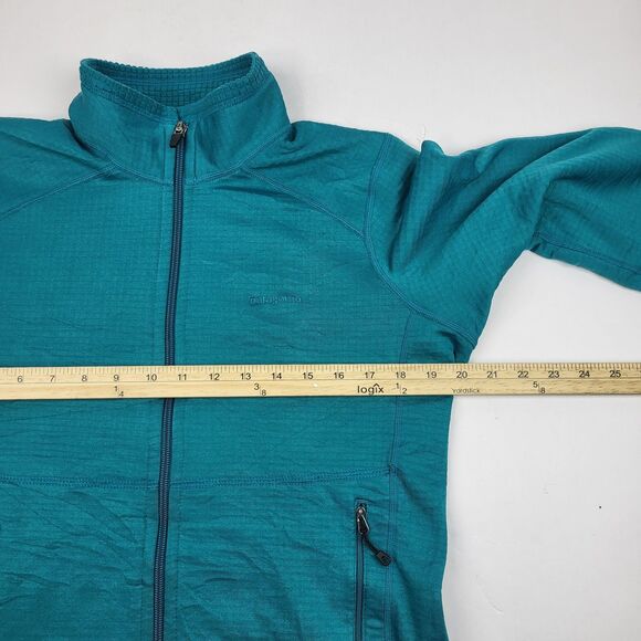 Patagonia Womens R1 Regulator Grid Fleece Teal Full Zip Polartec Jacket Medium - Picture 7 of 15